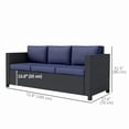thumbnail image 2 of Amazon US High-Quality Listing for 3-Seat Rattan Wicker Sofa (Indoor & Outdoor Use), 2 of 7