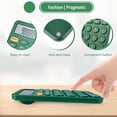 thumbnail image 6 of Preplabs 12-Digit Silent Desktop Calculator, Aesthetic Green Calculator with Quiet Round Buttons & Large Screen, Cute Office/Desk Accessory for S'chool & Work, 6 of 7