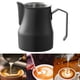 thumbnail image 4 of Jarra para espumar leche Jarra de acero inoxidable Accesorios para máquina de espresso Espresso 500ml Negro, 4 of 7