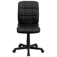 thumbnail image 6 of Emma + Oliver Mid-Back Black Quilted Vinyl Swivel Task Office Chair, 6 of 11
