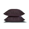 thumbnail image 5 of The HomeCentric Decorative Plain Pillow Cover Dark Plum Pack of 2, 26"x26" (65x65 cm) Throw Pillow Cases, Art Silk Plain & Solid Throw Pillow Cover For Sofa, Solid Modern Style - Dark Plum Luxury, 5 of 5
