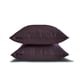 thumbnail image 5 of Funda de almohada lumbar de lujo HomeCentric, color ciruela oscuro, paquete de 2, 30 x 50 cm (12 x 20 pulgadas), funda de almohada rectangular lisa y lisa de seda artística, estilo moderno liso -, 5 of 5