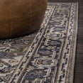 thumbnail image 5 of JONATHAN Y WASHABLE 8 x 10 Area Rug, Cirali Ornate Large Medallion - Green/Navy/Cream, WSH105C-8, 5 of 9