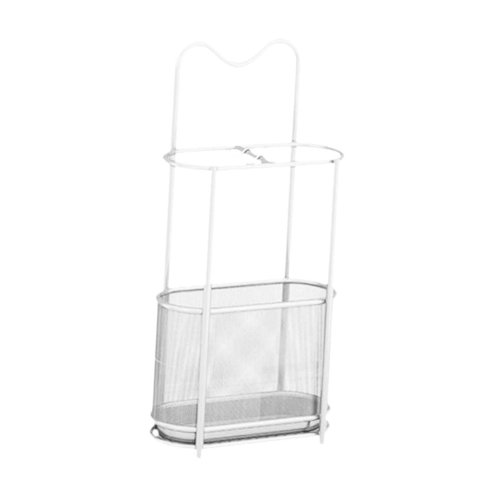 Fiocias Umbrella Rack Stand Holder Bin Iron Organizer Storage Rack Umbrella Stand Holder white