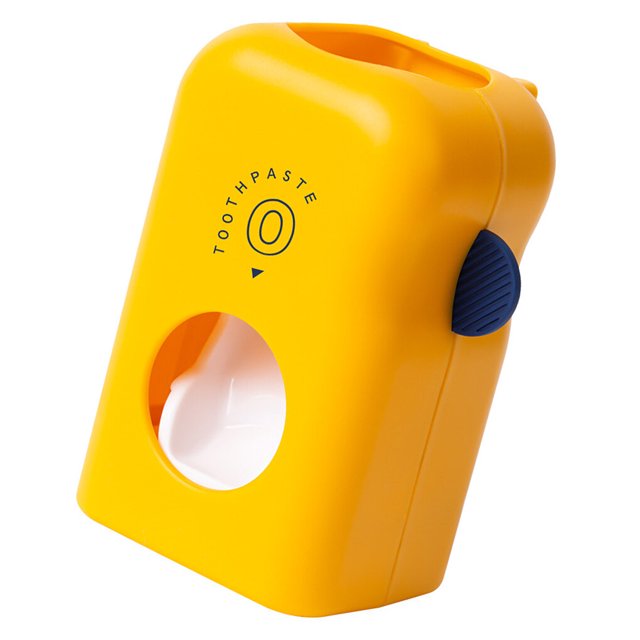 Toystoory Exprimidor de de dientes, dispensador de de pegajosa montado en la pared, exprimidor de tubo automático para Juegos de accesorios de baño Amarillo