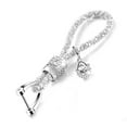 thumbnail image 3 of Glitter Key Chains Women Key Fob Rhinestones Key Ring Shiny Fob Keychain Ring Strap with Charms Car Key Decorations, 3 of 19