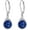 Lapis Lazuli, variant on Moonstone/Turquoise/Larimar/Moss Agate/White Opal/Rose Quartz/Labradorite/Lapis Lazuli/Black Agate Earrings for Women Sterling Silver Small Round Stone Leverback Earrings Jewelry