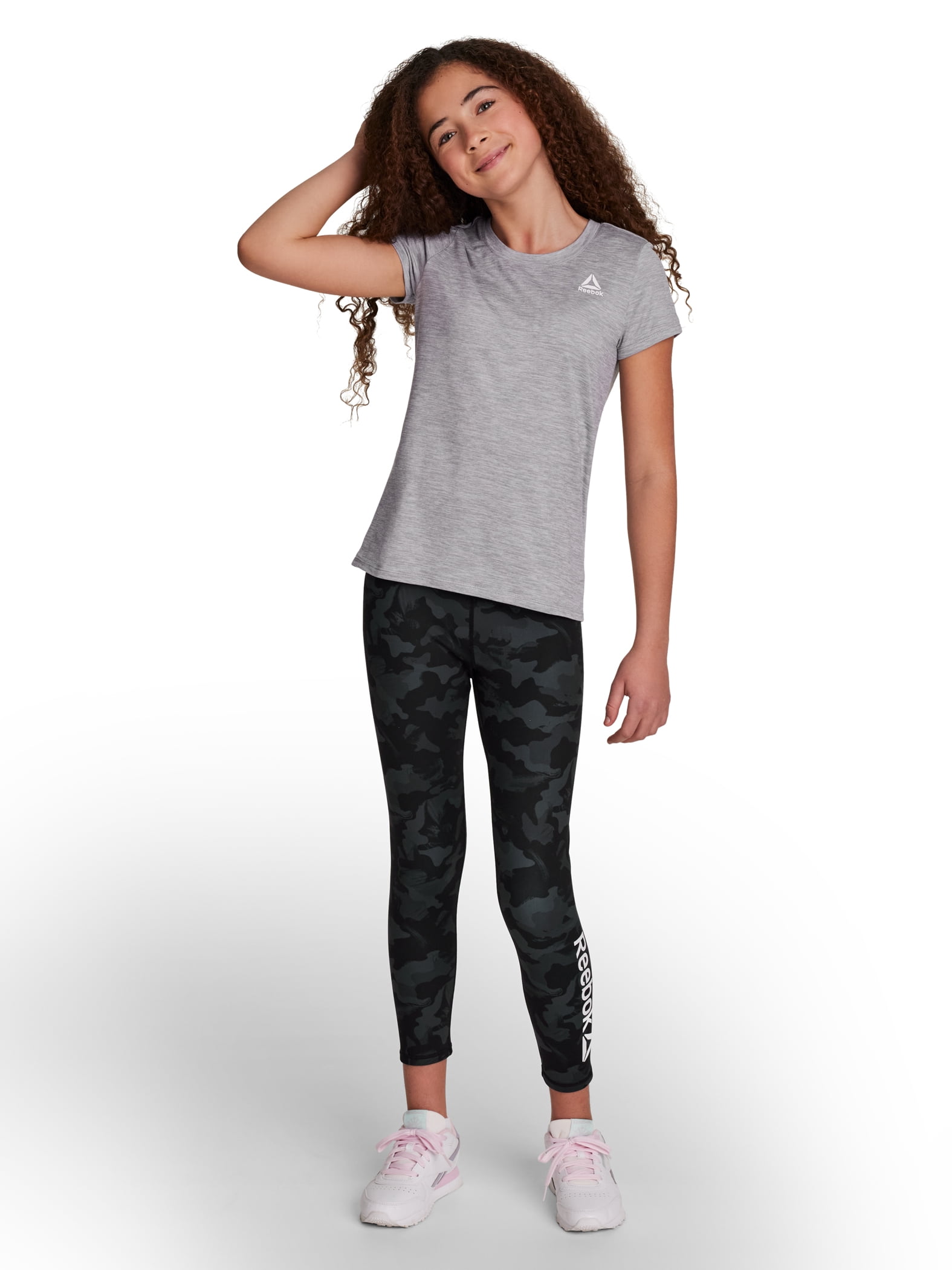 Reebok Girl's Short Sleeve Performance T-Shirt, Sizes 4-18