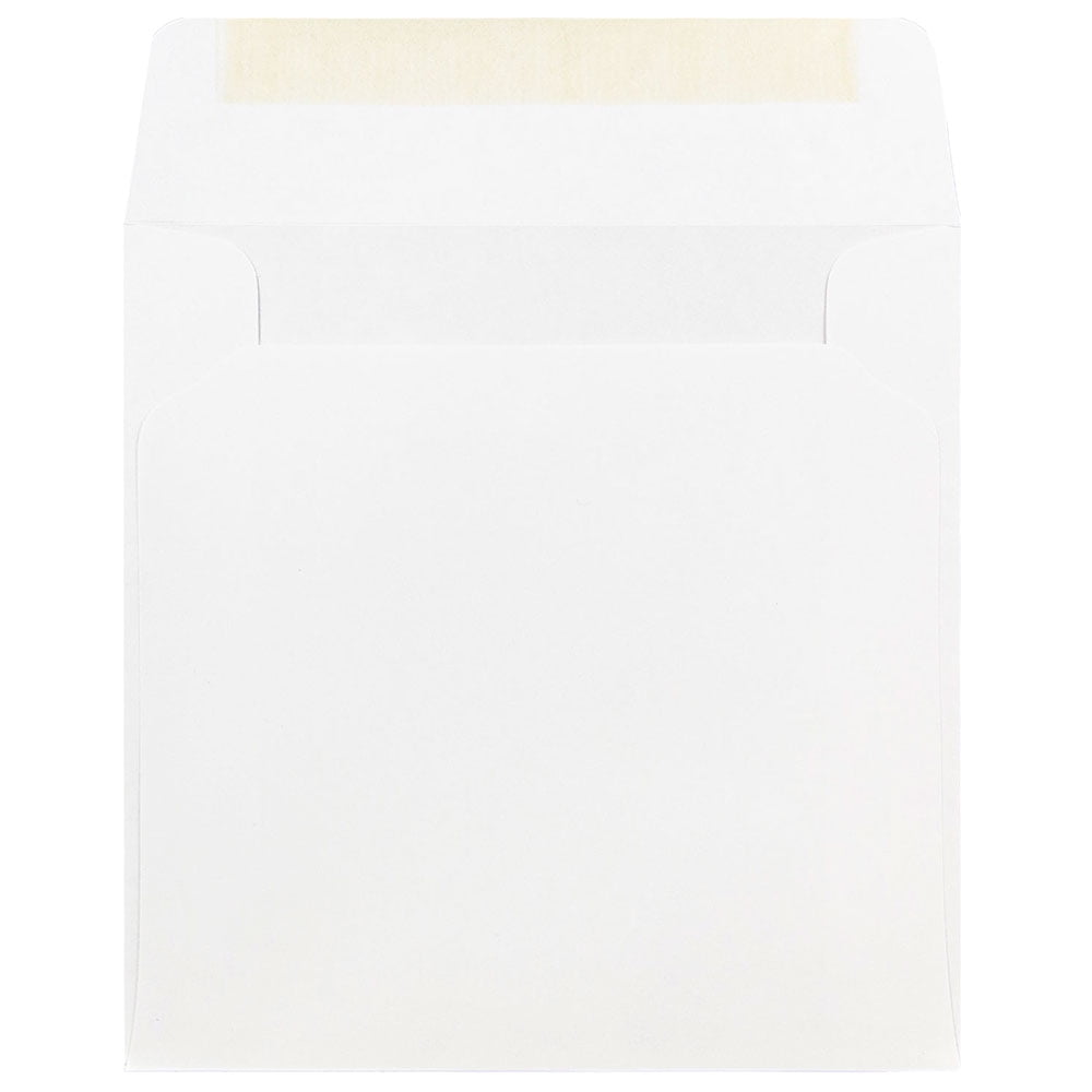 JAM Paper 9 x 9 Square Invitation Envelopes, White, 50 per Pack