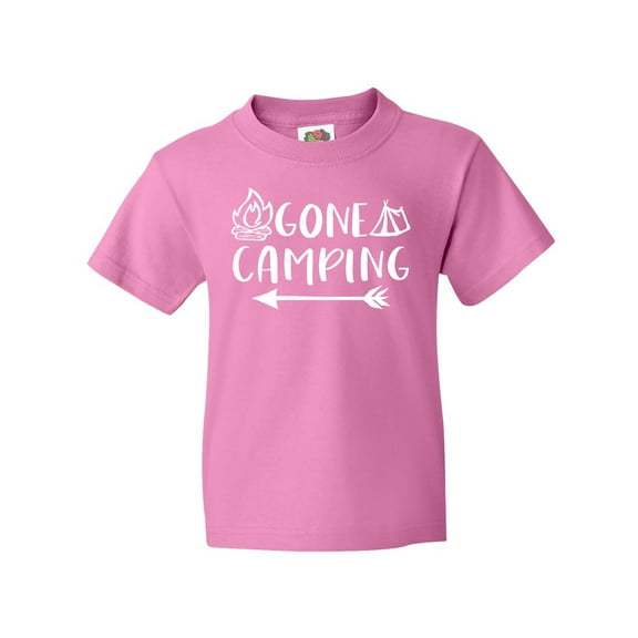 Inktastic Gone Camping Youth T-Shirt