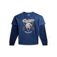 thumbnail image 5 of Weekend Academy Boys Layered Graphic Tee with Long Sleeves, Sizes 4-18, 5 of 5