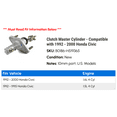 thumbnail image 2 of Clutch Master Cylinder - Compatible with 1992 - 2000 Honda Civic 1993 1994 1995 1996 1997 1998 1999, 2 of 2