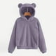 thumbnail image 5 of Tops deportivos,Suéter de pijama para mujer, manga larga con bolsillo, suave forro polar, ropa de estar en casa cómoda, sopatenor, 5 of 9