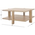 thumbnail image 3 of SAFAVIEH Couture Quigley Contemporary Oak Veneer Coffee Table, Weathered Grey, 3 of 11
