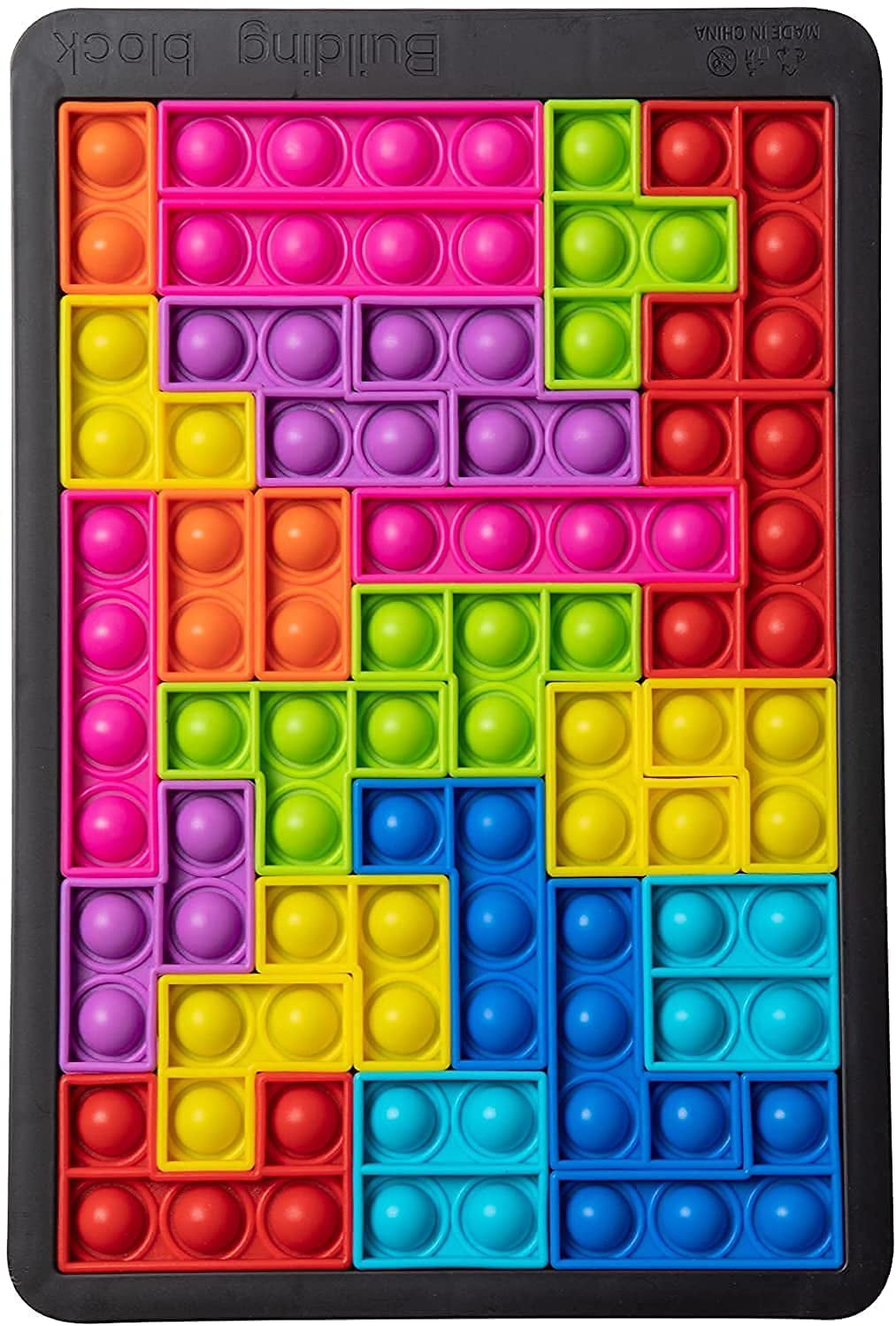 27Pack Poppit Bubble Sensory Fidget Toy Tetris Jigsaw Puzzle Reliver Stress Toys 