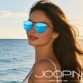 thumbnail image 5 of Joopin Polarized Clip On Sunglasses Over Eyeglasses for Men Women UV Protection(Mirrored Blue), 5 of 8