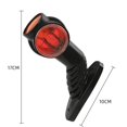 thumbnail image 2 of 2pcs-retro style waist light van side light side light tri-color [24V] cargo truck conversion, 2 of 3
