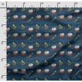 thumbnail image 2 of Soimoi Musical Instruments Print,Cotton Poplin, Sewing Fabric Sold by The Yard 42 Inch Wide,Sewing Craft Quilting/Quilt Making Fabric, Navy Blue, 2 of 5
