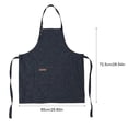 thumbnail image 2 of Denim Apron Baker Kitchen Restaurant Coffee Work Uniform with Front Large Pockets(Neck buckle), 2 of 5