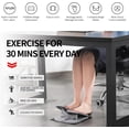 thumbnail image 4 of GARENDE Foot Stepper Machine Trainer Seated Exerciser Foldable Under Desk Pedal for gray, 4 of 10