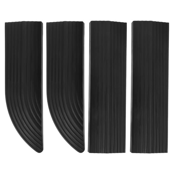 PAMINGONO Rubber Sweeping Ramp Mat Set for Indoor Thresholds, Non- Doorway Floor Protector