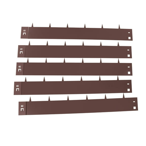 ChicHomey Steel Landscape Edging, 4"x39" Flexible Garden Metal Landscape Edging Border Lawn Edge for Garden, Yard, Brown(5 Pack