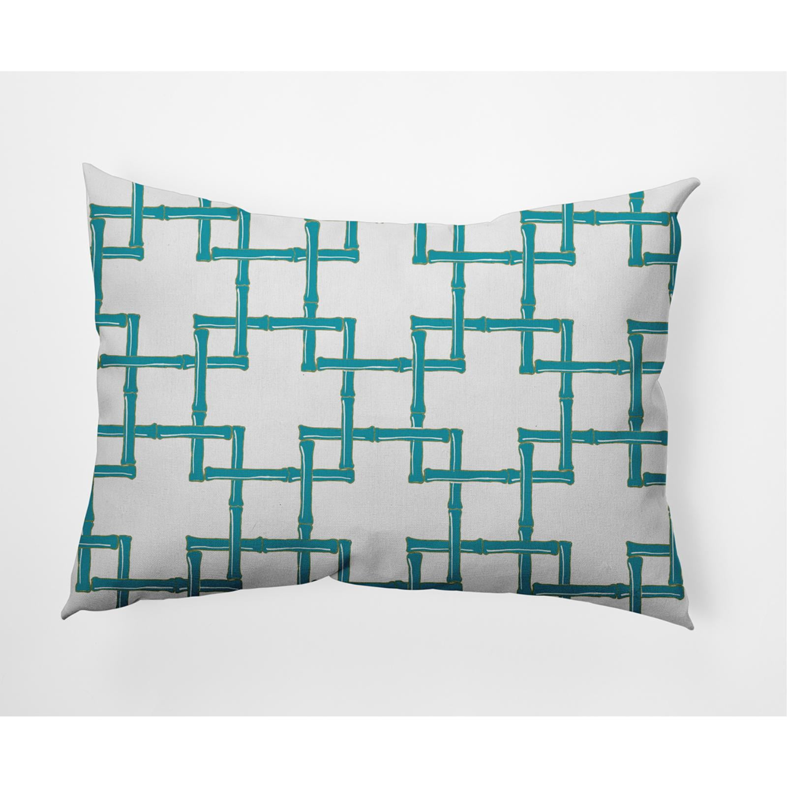 E by Design Bamboo Indoor/Outdoor Lumbar Throw Pillow