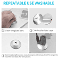 thumbnail image 2 of 15X Anchor Plate Adhesive Security Plate with Slot for Cables to Lock Down Laptops, Tablets, Monitors, Smart Phone,15 x anchor plate 15 x double-sided tape 15 x Clean PC,silver, 2 of 5