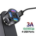 thumbnail image 2 of 1x Fast Car Charger 4 USB Port Dual Adapter Socket For Smart Phone Universal, 2 of 11