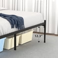 thumbnail image 2 of Queen Size Metal Platform Bed Frame with Headboard,Bed Frame Mattress Foundation with Slat Support and 12.3" Storage Height No Box Spring Needed for Girl Boy Adults Black, 2 of 7