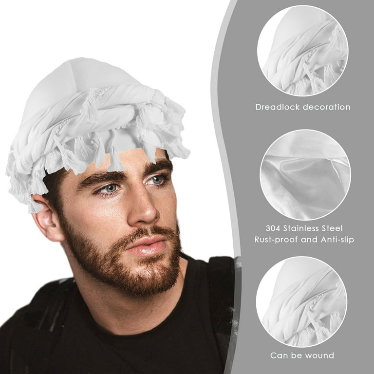 DODAMOUR Windproof Cotton Satin Durag Head Wrap, Vintage Ethnic