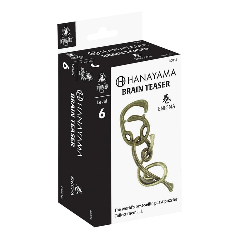 BePuzzled, Enigma Hanayama Metal Brainteaser Puzzle Level 6 Ages