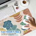thumbnail image 4 of Long Mouse Pads for Desk,Beige Pioneer Flower and Leaf Pattern Desk Mats on Top Of Desks, Desk Mouse Pad Extra Large with 3mm Non-Slip Base and Stitched Edge for Gaming,Office,Work,Home 31.5"x11.8", 4 of 6