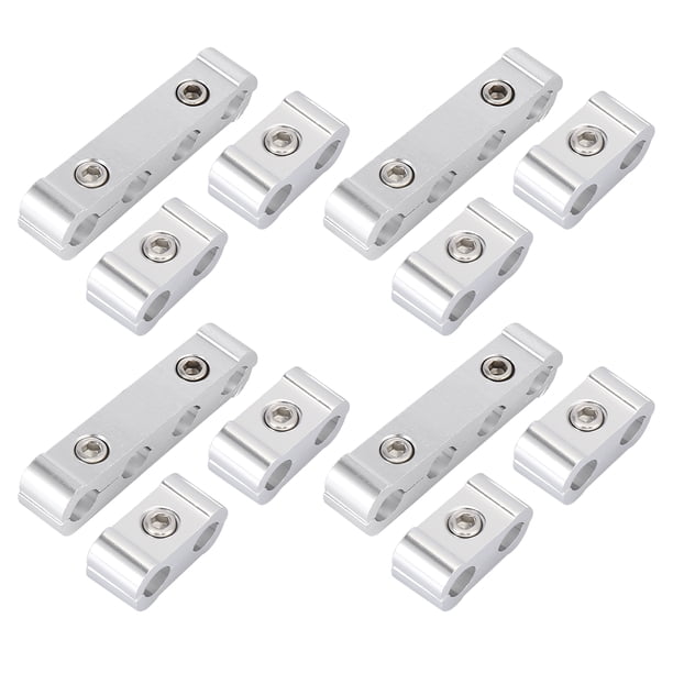 4 Juegos 8mm Coche Bujía Cable Separador Telares Divisor Plata Tono
