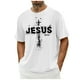 thumbnail image 1 of Camisa Casual de Cuello de la Tripulación de la Impresión de Pascua de Manga Corta de Verano Top Ligero de Poliéster para los Hombres, Camiseta de Manga Corta para el Uso Diario de Primavera Verano, 1 of 8