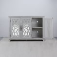 thumbnail image 4 of 49.33"x15.55" Mirrored 3-Door Sideboard with Adjustable Shelves for Living Room, 4 of 4