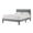 Light Gray2, variant on HMYG Full Contemporary Platform Bed with Ribbed Upholstered Headboard, Light Gray