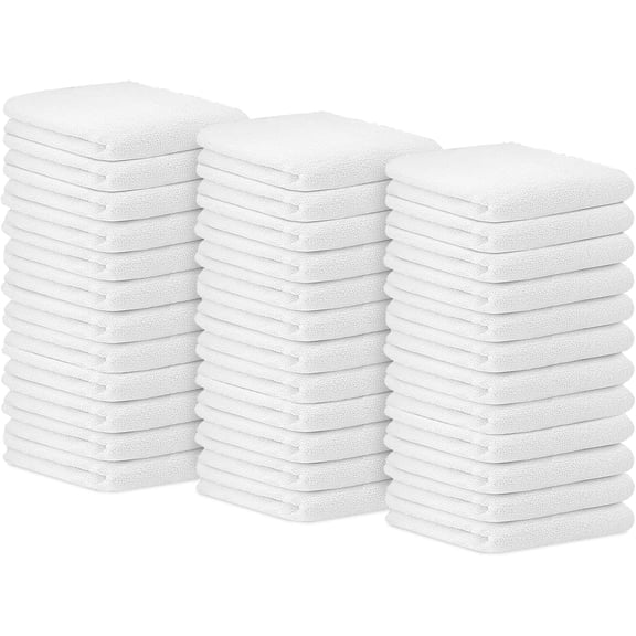 Terry Bar Mop  (Value Pack of 36) Size 14"x17" - Absorbent and Durable, Multipurpose Cleaning Rags,  Cleaning Cloths, Terry Cloth Rags,  Shop Rag (White)