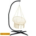 thumbnail image 1 of Costway C Hanging Hammock Stand Cotton Macrame Swing Chair Backrest, 1 of 9