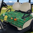 thumbnail image 3 of Yuyamidu Cowboy Golf Cart Seat Covers Golf Sports Club Car Golf Cart Seat Towel Blanket with 4 Front Pockets Portable Green Golf Cart Seats Cushion Covers, 3 of 8