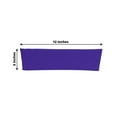 thumbnail image 3 of Efavormart 5pcs Purple Spandex Chair Sash, Elastic Band Sashes Fitted chair tie for wedding Event Banquet Decor, 3 of 11
