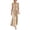 01 Khaki, variant on Women's Sleeveless Summer Maxi Dress, Elegant Ruched Cross Front Swing Wedding Guest Casual Dresses
