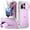 Purple/Gray, variant on Poetic Revolution Case for OnePlus 15R 5G, [Slide Camera Cover], [20FT Mil-Grade Drop Tested], Full-Body Military Grade Rugged Dual-Layer Shockproof Cover with Kickstand, Purple/Gray