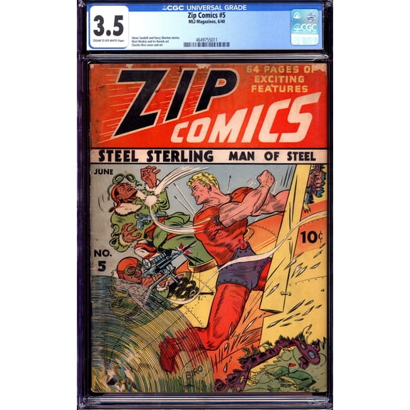 Zip Comics #5 - CGC 3.5 Comic Book
