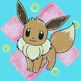 thumbnail image 2 of Girl's Pokemon Brush Watercolor Eevee Graphic Cropped T-Shirt, 2 of 3