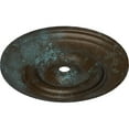thumbnail image 3 of 44 1/2"OD x 4"ID x 4 "P Classic Ceiling Medallion (Fits Canopies up to 8 1/4"), Hand-Painted Bronze Blue Patina, 3 of 6