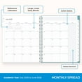 thumbnail image 6 of Blue Sky 2025-2026 Weekly and Monthly Academic Year Teacher Lesson Planner Calendar, July 2025 - June 2026, 8.5" x 11", Flexible Cover, Wirebound, Laminated Tabs, Storage Pocket, Dots, 6 of 9