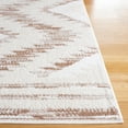 thumbnail image 3 of SAFAVIEH Alamo Stamen Geometric Runner Rug, Ivory/Taupe, 2'2" x 8', 3 of 8