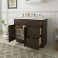 thumbnail image 2 of 39" Freestanding Bathroom Vanity Cabinet without Top in Brown, 2 of 6
