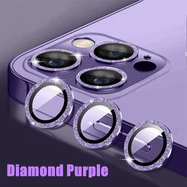 Protector de lente de cámara de diamante de metal para iPhone 13 14 Pro Max 14Plus Cristal de lente protectora luminosa para iPhone 11 PRO MAX 12 Mini Dengxun unisex